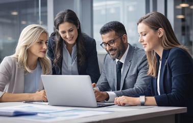 Compliance team reviewing data